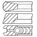 Piston ring set
