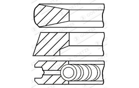 Piston ring set