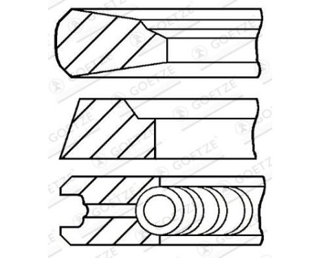 Piston ring set