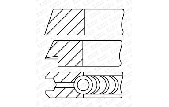 Piston ring set, Image 2