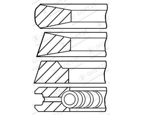 Piston ring set