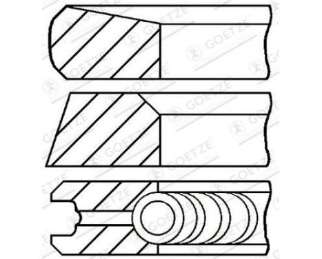 Piston ring set
