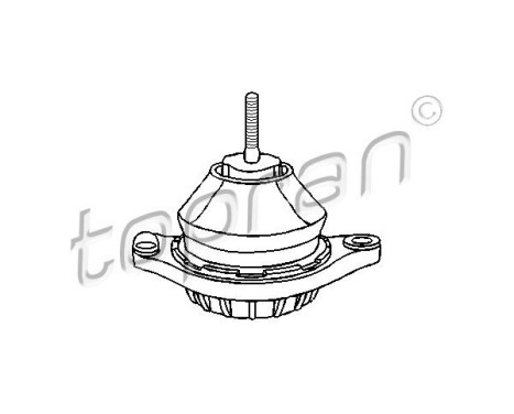 Axle body/engine support bearing