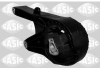 Axle body/engine support bearing