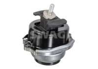 Axle body/engine support bearing