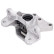 Axle body/engine support bearing