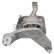 Axle body/engine support bearing