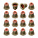 Seal Set, valve stem