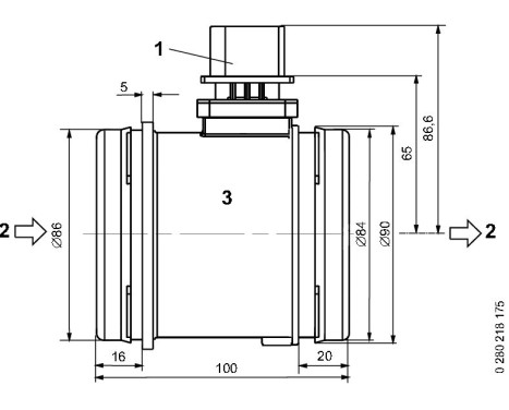 Air Mass Sensor HFM-6-ID Bosch, Image 6