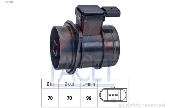 Air Mass Sensor Made in Italy - OE Equivalent