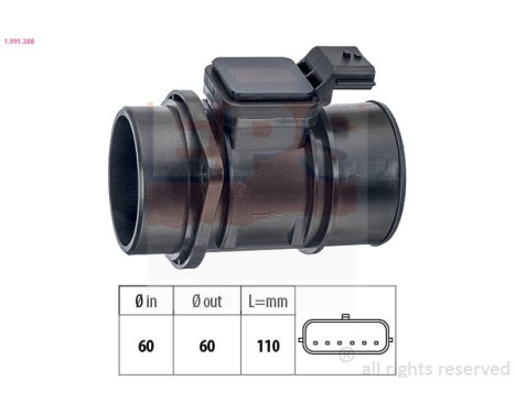 Air Mass Sensor Made in Italy - OE Equivalent