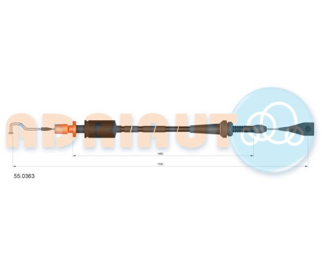 Throttle cable