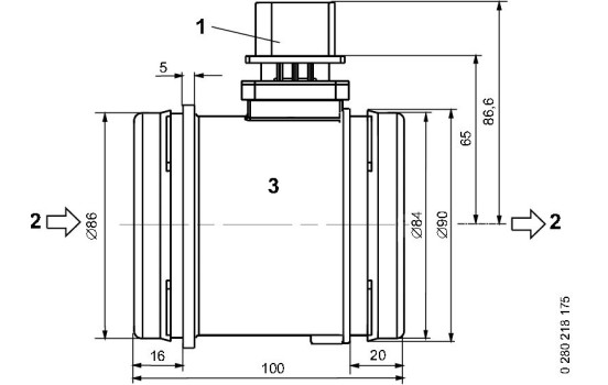Air Mass Sensor HFM-6-ID Bosch, Image 6