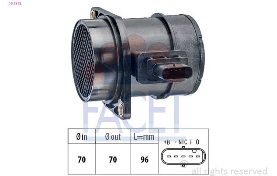 Air Mass Sensor Made in Italy - OE Equivalent