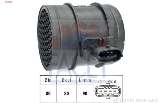 Air Mass Sensor Made in Italy - OE Equivalent