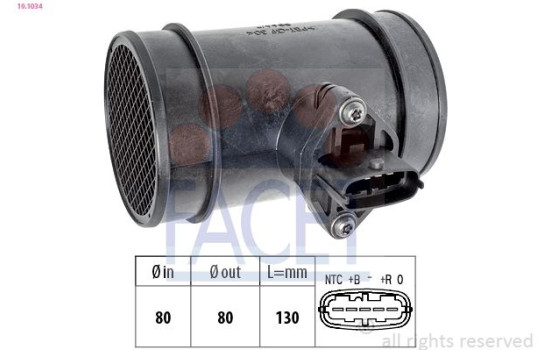 Air Mass Sensor Made in Italy - OE Equivalent