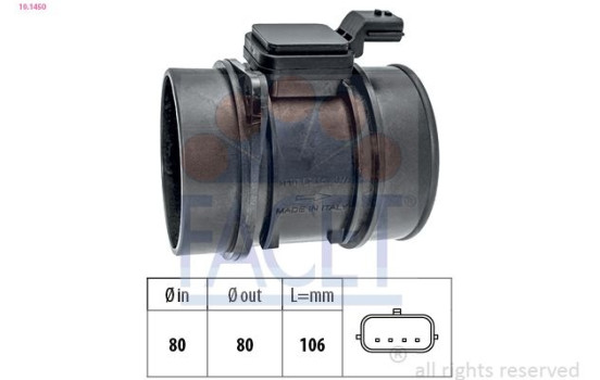 Air Mass Sensor Made in Italy - OE Equivalent