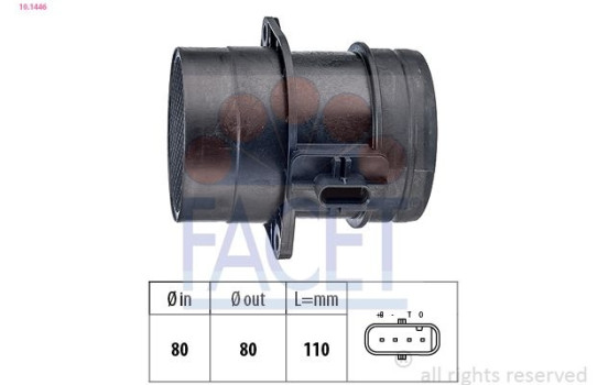 Air Mass Sensor Made in Italy - OE Equivalent