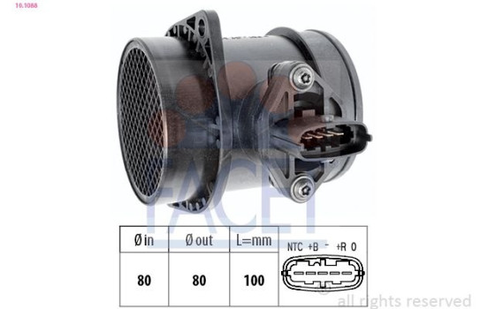 Air Mass Sensor Made in Italy - OE Equivalent