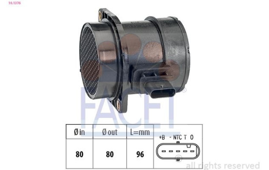 Air Mass Sensor Made in Italy - OE Equivalent