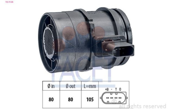 Air Mass Sensor Made in Italy - OE Equivalent