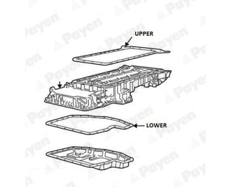 Gasket, wet sump JH5116 Payen