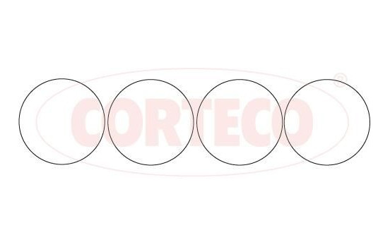 Gasket set, cylinder liner