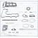 Complete gasket set, engine, Thumbnail 4
