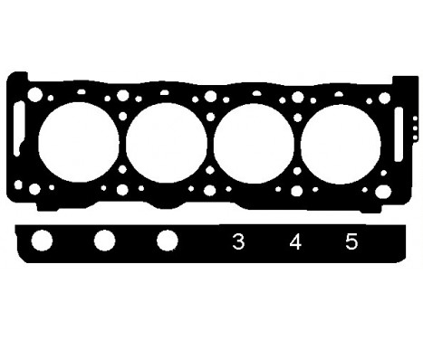 Gasket, cylinder head 422.531 Elring