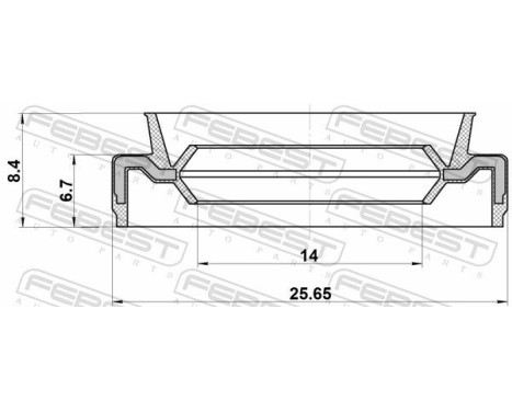 Oil Seal, manual transmission, Image 2