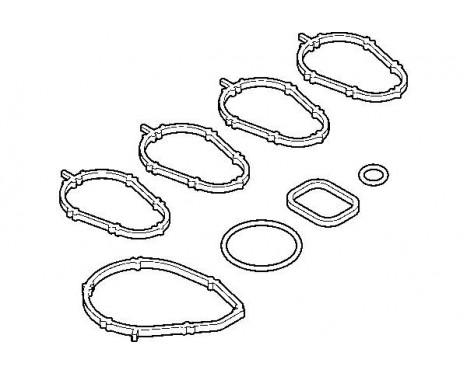 Gasket Set, intake manifold 728.670 Elring