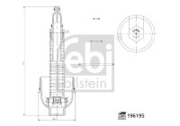 Cover, oil filter housing febi Plus