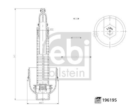 Cover, oil filter housing febi Plus