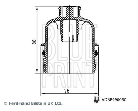 Oil filter cover with sealing ring, Image 3