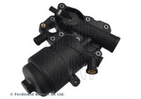 Oil filter housing with oil filter