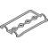 Gasket, cylinder head cover 068.190 Elring, Thumbnail 2