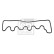 Gasket, cylinder head cover 08616 FEBI, Thumbnail 2
