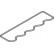 Gasket, cylinder head cover 542.050 Elring, Thumbnail 2