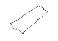 Gasket, cylinder head cover ADG06720 Blue Print