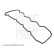 Gasket, cylinder head cover ADN16734 Blue Print, Thumbnail 2