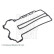 Gasket, cylinder head cover ADZ96709 Blue Print, Thumbnail 2