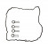 Gasket Set, cylinder head cover ADT36798 Blue Print