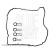 Gasket Set, cylinder head cover ADT36798 Blue Print, Thumbnail 2