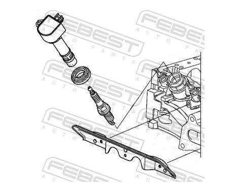 Seal Ring, spark plug shaft, Image 2
