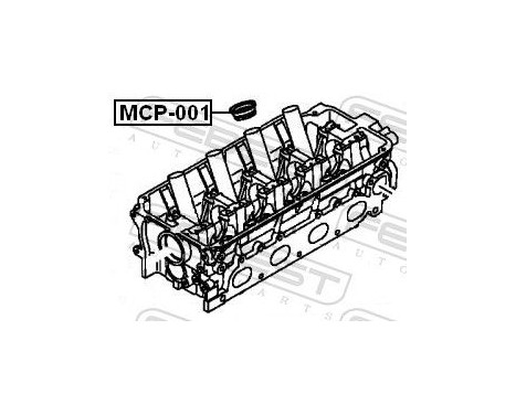 Seal Ring, spark plug shaft, Image 2