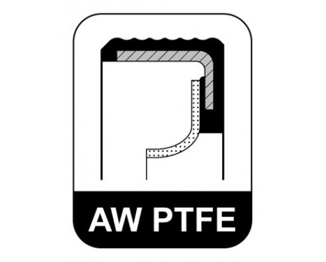 Oil seal, camshaft 897.690 Elring
