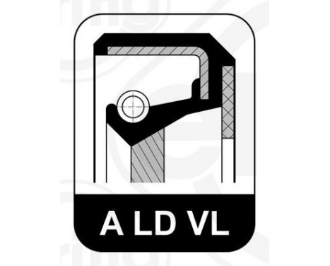 Shaft Seal, crankshaft 135.190 Elring, Image 3