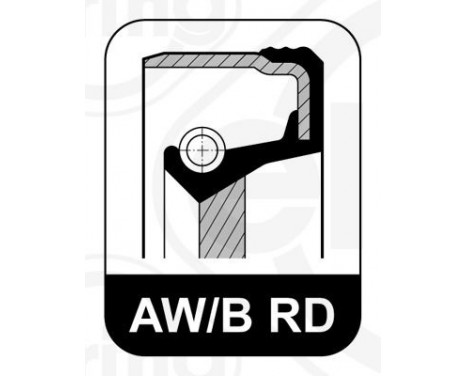 Shaft Seal, crankshaft 440.760 Elring, Image 2