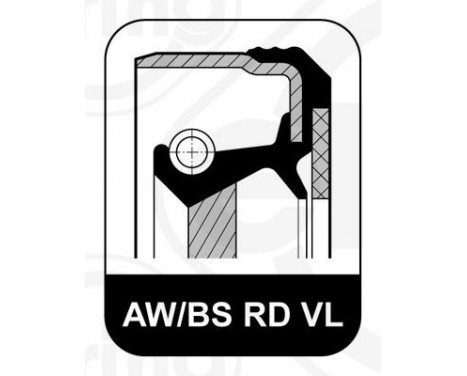 Shaft Seal, crankshaft 553.272 Elring