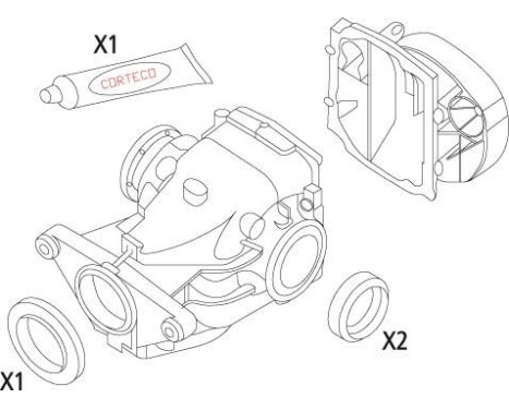 Gasket set, differential, Image 4